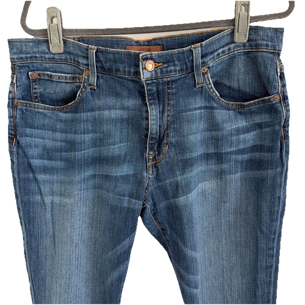 Joes Jeans Mens 36x31 Brixton Straight Narrow Leg Blue Denim Whiskering Fade EUC - Picture 1 of 16
